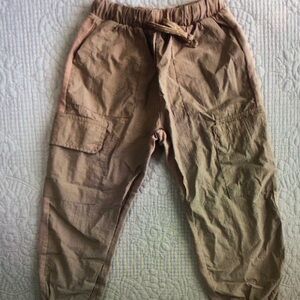 Kids Tan Cargo Pants